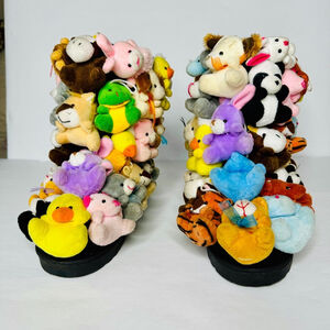 Plush Stuffy Animals Teddy Fur Boots Size 7.5